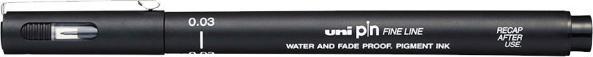 Actual product image Uni-ball PIN Fineliner 0.03 mm (Black, 1 x)