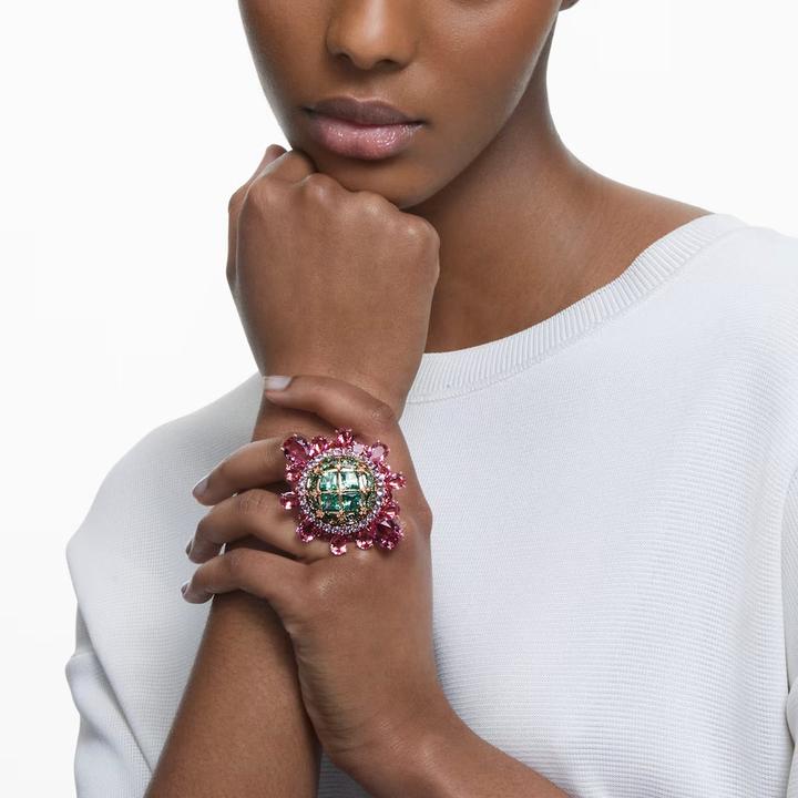 Immagine prodotto Swarovski Anello Curiosa Cocktail Oro Rosa Multicolore (55)