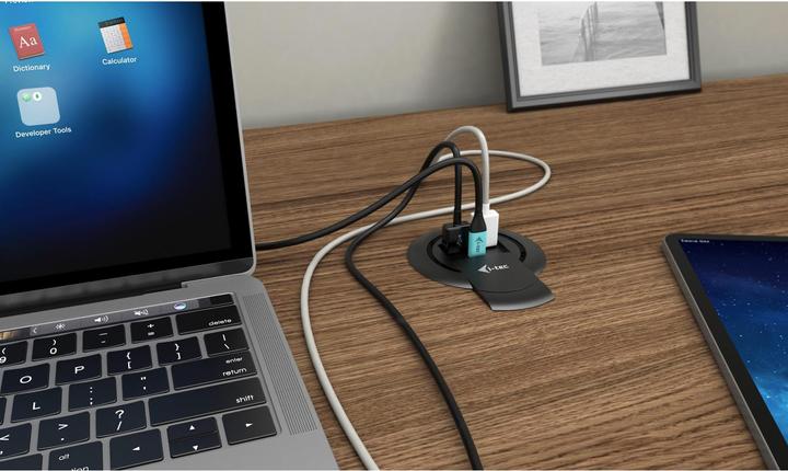 Image du produit i-tec Chargeur rapide de bureau intégré USB-C PD 3.0 3x USB 3.0 QC3.0 96 W (96 W)