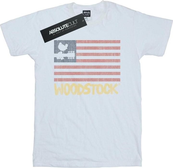 Actual product image Woodstock Mens Distressed Flag T-Shirt (3XL)