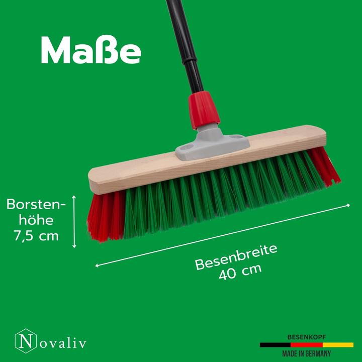 Image du produit Novaliv Balayette Balayette avec manche télescopique Balayette de rue avec manche Balayette de jardin (1 pcs)