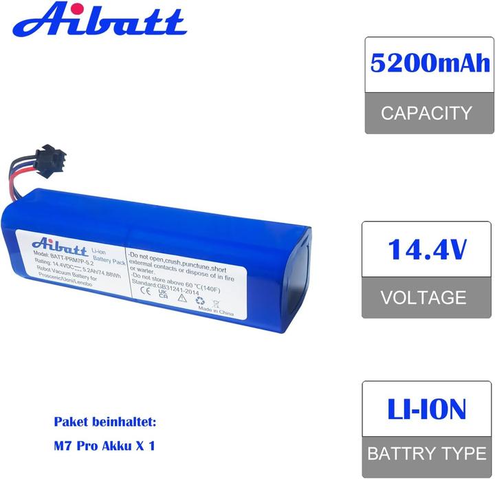 Actual product image Aibatt Replacement battery