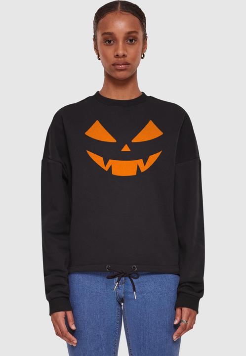 Produktbild Absolute Cult Ladies Halloween - Pumpkin Face Oversize Crewneck - 175387 (L)