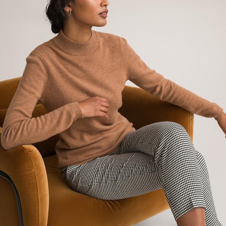 Actual product image Anne Weyburn Stand-up collar jumper (50)
