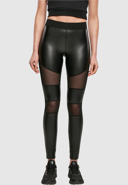 Image du produit Urban Classics Ladies Tech Mesh Faux Leather Leggings (4XL)