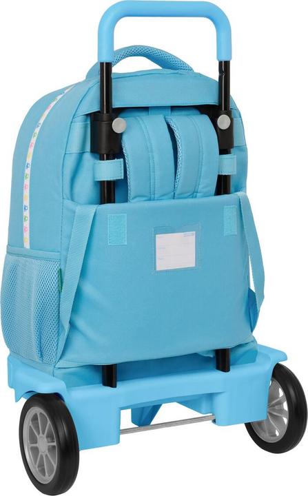 Produktbild Benetton Schulrucksack mit Rädern Spring Himmelsblau 33 X 45 X 22 cm