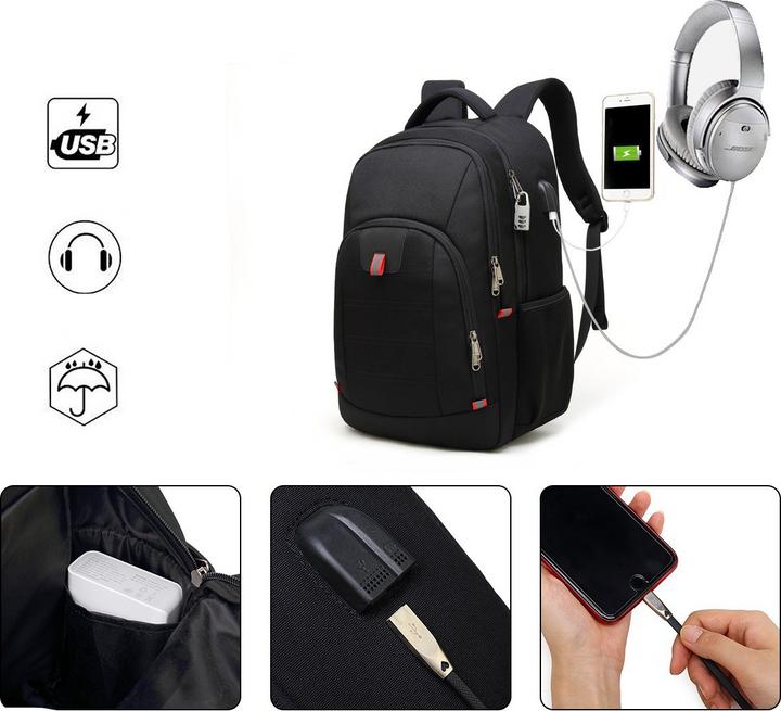 Immagine prodotto Noya Zaino per laptop con protezione antifurto 32L (32 l)