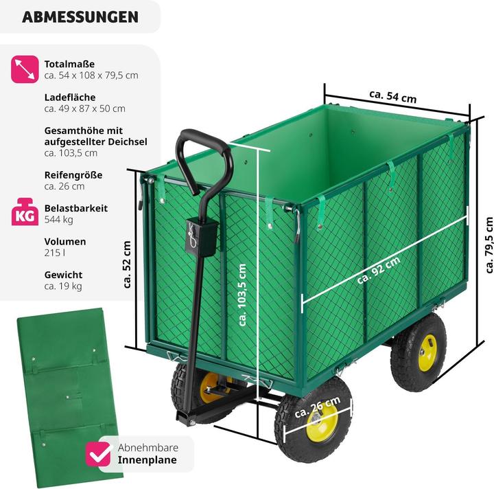 Produktbild tectake Bollerwagen