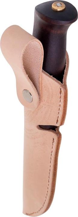 Image du produit Helle Couteau de ceinture GRO, acier Sandvik 12C27, inoxydable, manche en bouleau, étui en cuir (9.30 cm)