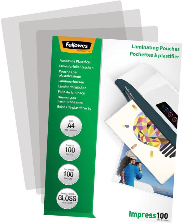 Produktbild Fellowes Impress 100 (A4, 100 Stück, 100 µm)