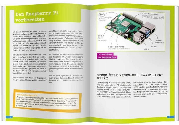 Actual product image Franzis Programming Board Raspberry Pi4 for Young Maker