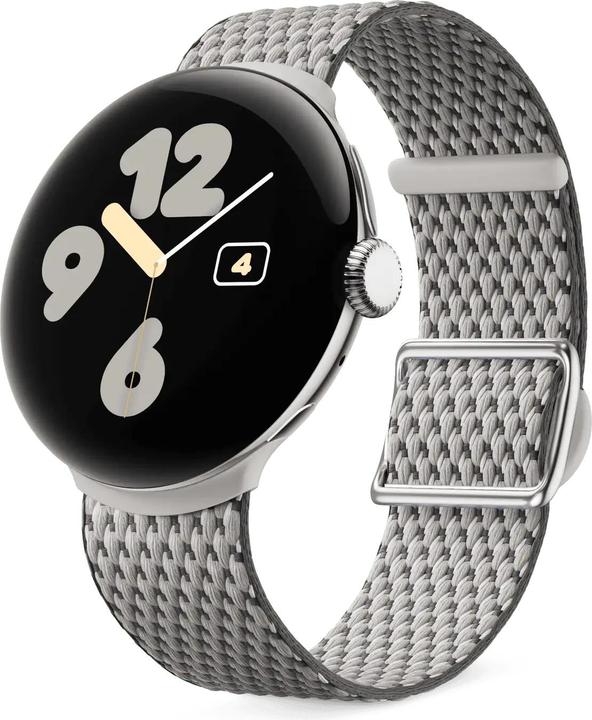 Google Armband (41 mm, Acciaio inossidabile, filato di poliestere riciclato)