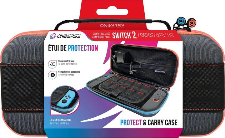 Actual product image Oniverse Trageetui für Nintendo Switch™ 2, Switch™ & Switch OLED™ - Gaming-Zubehör - Red-Blue (Switch OLED, Switch)