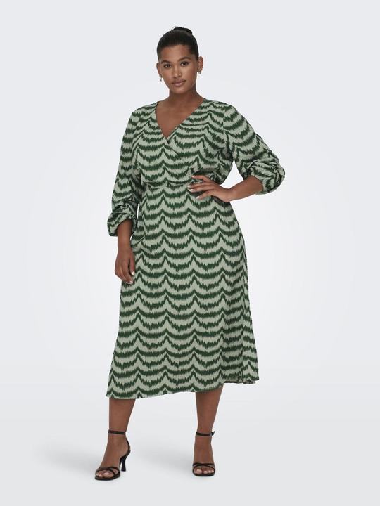 Image du produit Only Robe portefeuille curvy à manches longues (46)