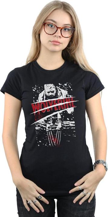 Actual product image Womens/Ladies X-Men Split Red Wolverine Cotton T-Shirt (L)