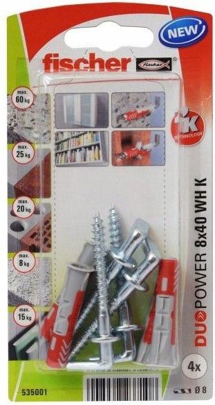 Produktbild Fischer SB Nylondübel Duopower mit Winkelhaken (4 Stk.)