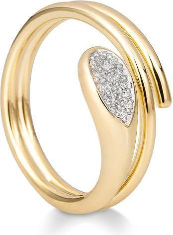 Image du produit Breuning BAGUE - BRILLE. 0,094 Ct. H/si (48, Or 585/14 K)
