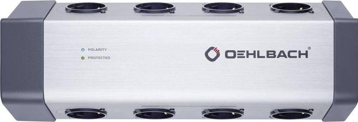 Actual product image Oehlbach XXL Powersocket 908 - 8-fold HighEnd Schuko power strip in metal housing (8 x, CEE 7/3, 1.50 m)