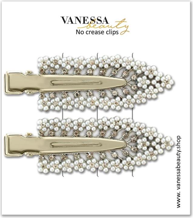 Image du produit Vanessa Beauty Clips sans couture - Silver Glamour Set (Élastiques à cheveux, Blasons)