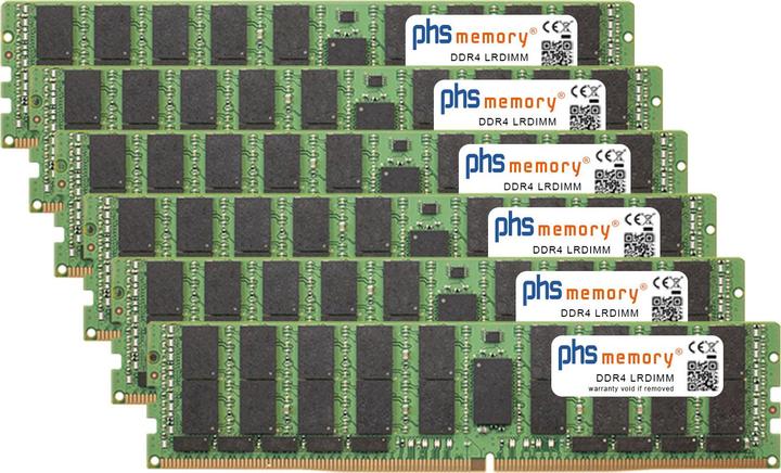 Image du produit PHS-memory RAM compatible avec Apple MacPro 16-core 3,2GHz (2019) (Apple MacPro 16 cœurs 3,2GHz (2019), 6 x 64 Go)