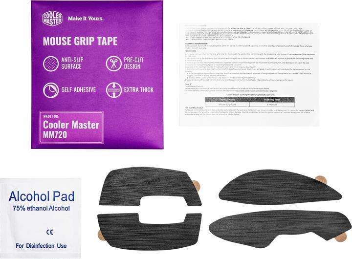 Produktbild Cooler Master Mouse Grip Tape MM720