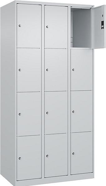 Actual product image C+P CP Classic Plus locker cabinet light grey 080000-304 S10008, 12 lockers 90.0 x 50.0 x 185.0