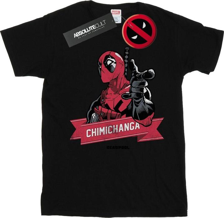 Deadpool Chimichanga Finger TShirt (XXL)