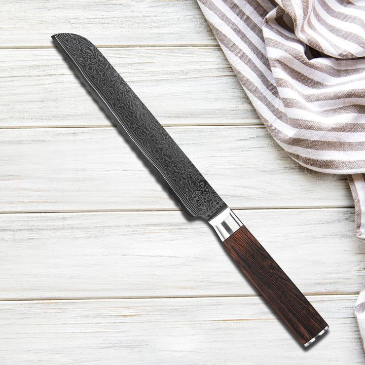 Produktbild Sobczyk Damascus bread knife - 20 cm blade (20 cm)
