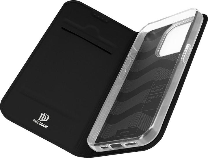 Actual product image Dux Ducis Skin Pro Card Wallet Case for iPhone 15 - Black (Apple iPhone 15)