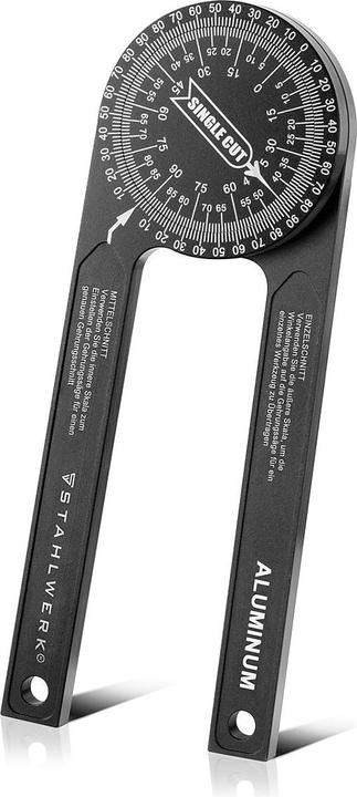 Actual product image Stahlwerk Protractor 360° degree aluminium mitre protractor
