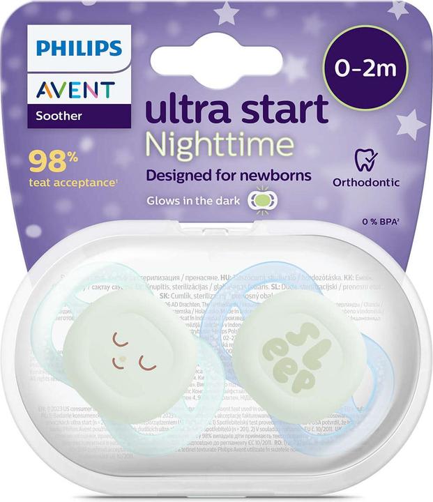 Image du produit Philips Avent Ultra Start Nighttime (2 x, jusqu'à 24 M.)