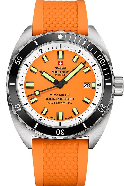 Produktbild Swiss Military SMA34100.10 Diver Titanium Automatik 42mm 30ATM (Taucheruhr, 42 mm)