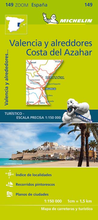 Actual product image Michelin Costa del Azahar, Valencia and