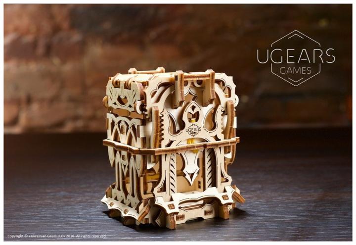 Actual product image Ugears Deck Box mechanical wooden device for tabletop games