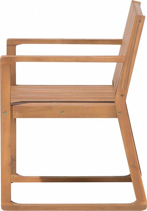 Produktbild Beliani Gartenmöbel Set Akazienholz hellbraun 6-Sitzer 7-teilig SASSARI (90 cm)