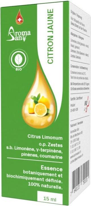 Produktbild AromaSan Zitrone Bio Essenz (15ml)
