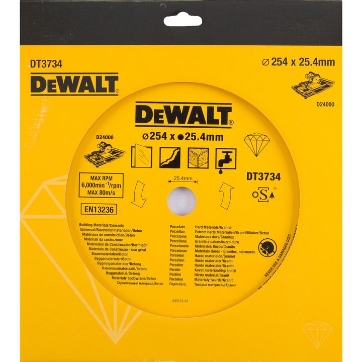 Image du produit DeWalt Lame de scie à carrelage
