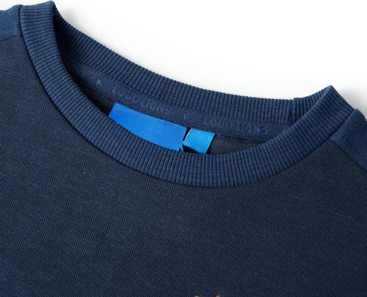 Produktbild VidaXL Kinder-Sweatshirt Marineblau Melange 128,Material: 92 (128)
