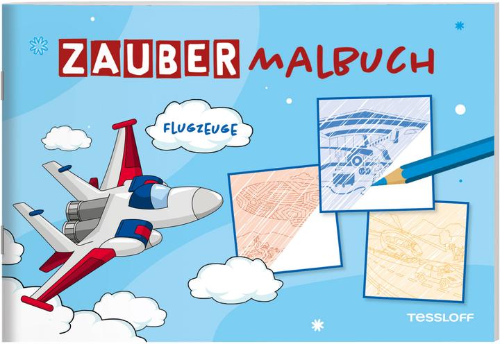 Actual product image Tessloff Magic coloring book. Airplanes