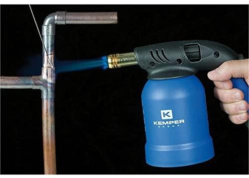 Produktbild Kemper Lötlampe mit Piezo Zündung inkl. 4 x Gas Kartusche, KE2019