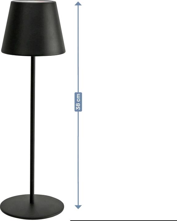 Actual product image DayLite LED-Tischleuchte PBG-1238, 4W, 200lm, RGBW, Akku, schwarz (200 lm)