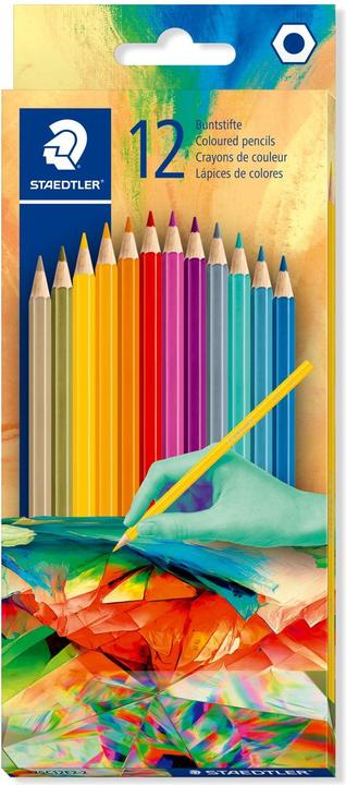 Produktbild Staedtler Multiverse sechseckige Buntstifte 12 Farben (Mehrfarbig, 12 x)