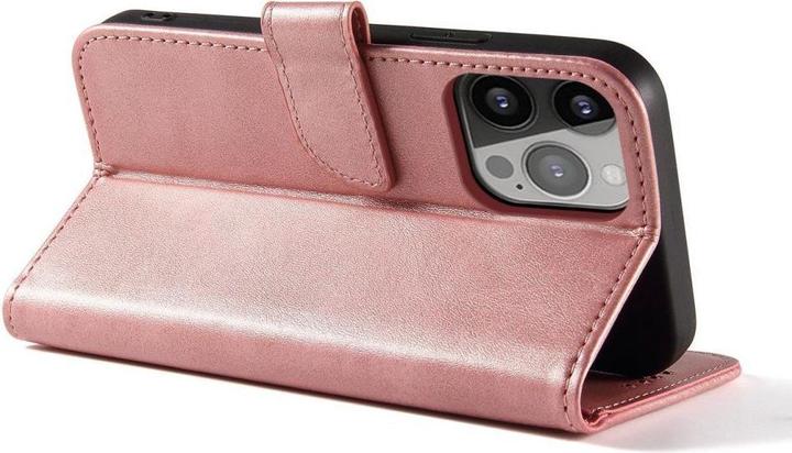 Produktbild Hurtel Magnethülle für Samsung Galaxy A34 5G Cover mit Flip Wallet Stand Pink (Samsung Galaxy A34 5G)