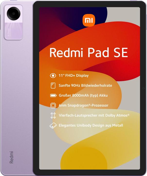 Image du produit Xiaomi Redmi Pad SE (WLAN uniquement, 11", 128 Go, Lavender Purple)