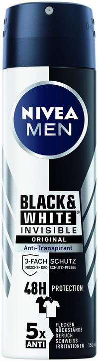 Nivea Men Black & White Invisible Original (Spray, 150 ml)