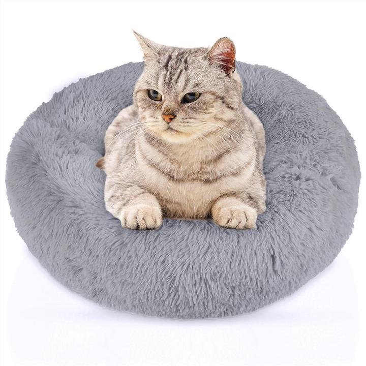Actual product image Intirilife Pet Bed in Grey Diameter 100 cm (Dog, Cat)