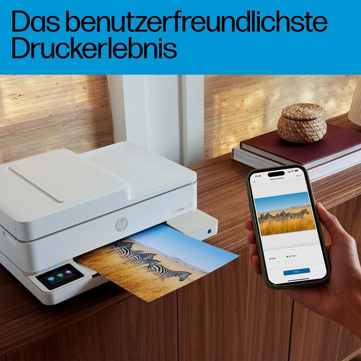 Actual product image HP Envy 6520e All-in-One-Drucker, Thermal Inkjet, Farbdruck, 4800 x 1200 DPI, Farbkopieren, Farbscan (Colour)