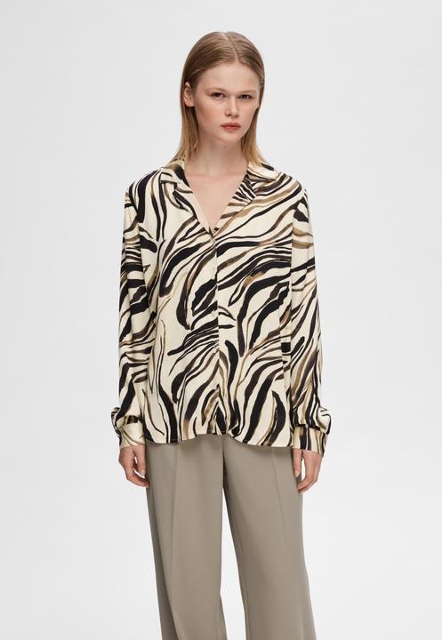 Produktbild Selected Femme Satin Print Hemd (36)