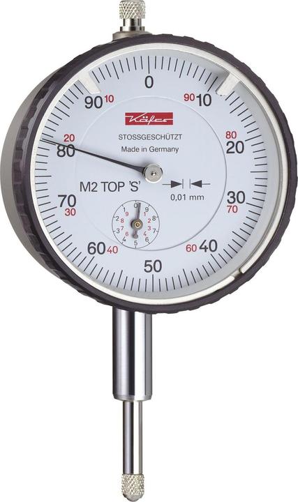 Käfer Messuhr M2 Top S 10 mm Ablesung 0,01 mm mit Stossschutz (1 cm)