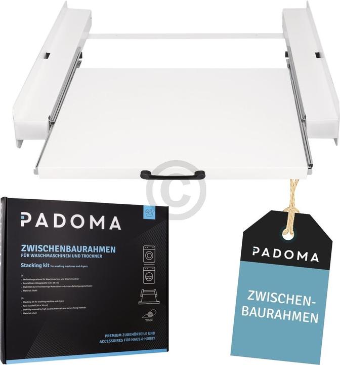 Image du produit Padoma Cadre de montage intermédiaire pour lave-linge séchoir avec plan de travail